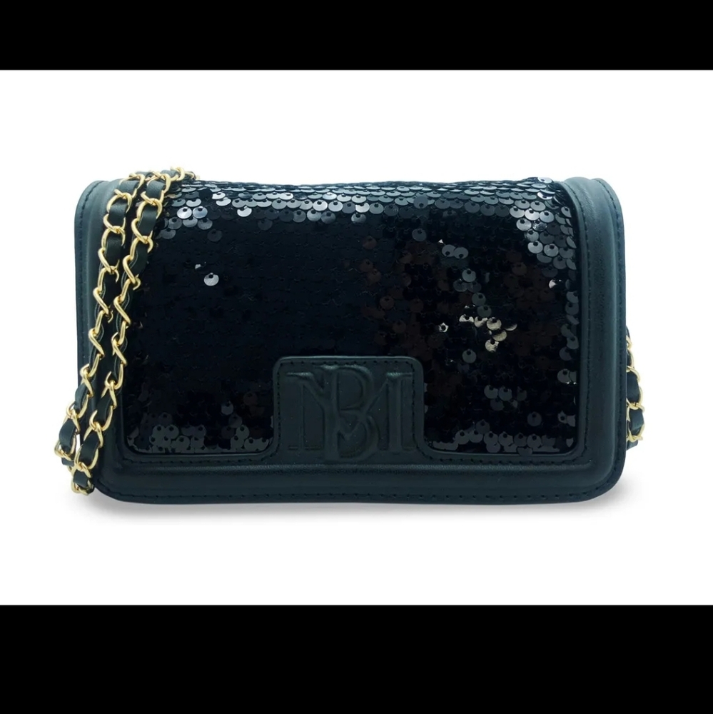 Badgley Mischka sequins bag
